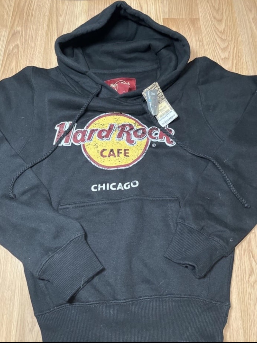Hard Rock Cafe Chicago Classic Logo Pullover Hoodie Men’s XS NWT